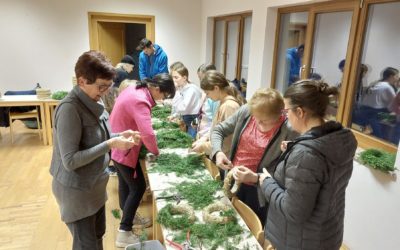 Izdelovanje adventnih venčkov